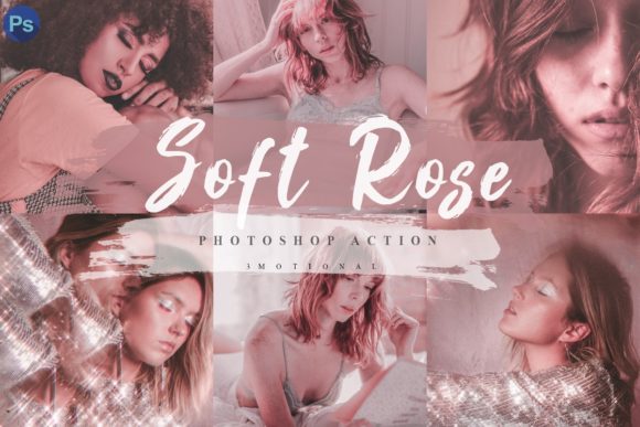 Download 14 Soft Rose Photoshop Actions - Photos Collection