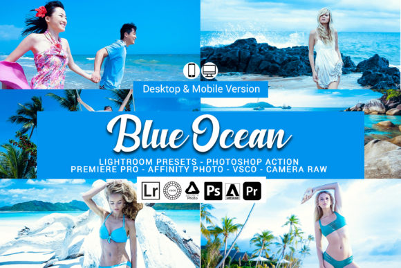 Download 20 Blue Ocean Presets,Photoshop Actions - Photos Collection