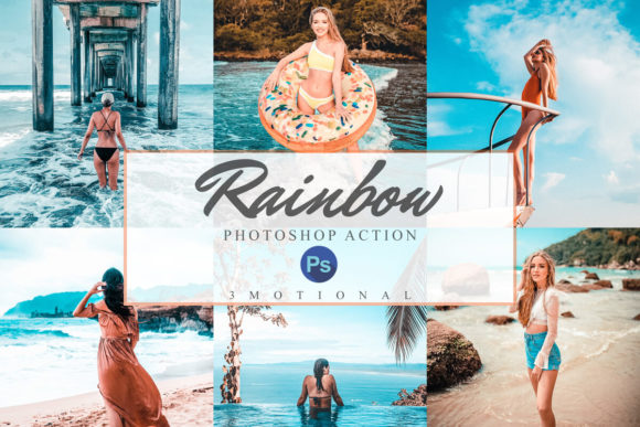 Download 11 Rainbow Photoshop Actions, ACR, LUT - Photos Collection