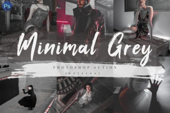Download 7 Minimal Grey Photoshop Actions ACR LUT - Photos Collection