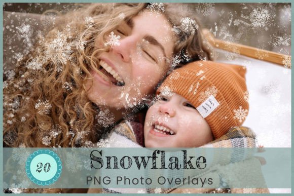 Download 20 Snowflake Photoshop Overlays - Photos Collection