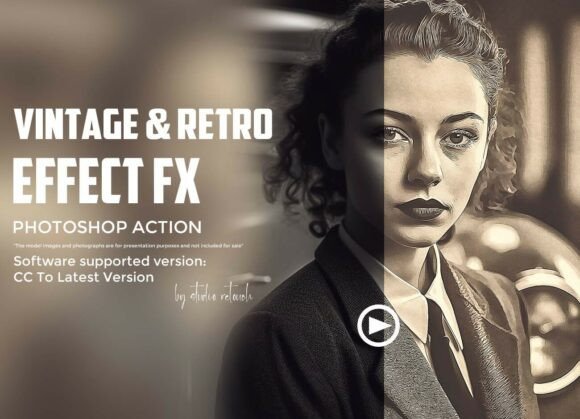 Download Vintage &amp; Retro Effect FX Photoshop Acti - Photos Collection