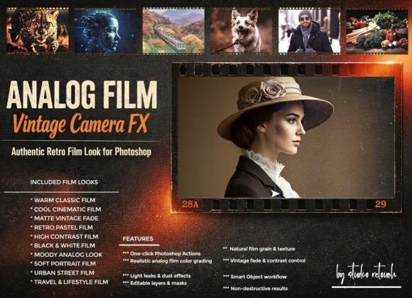 Download Analog Film Vintage Camera FX Photoshop - Photos Collection